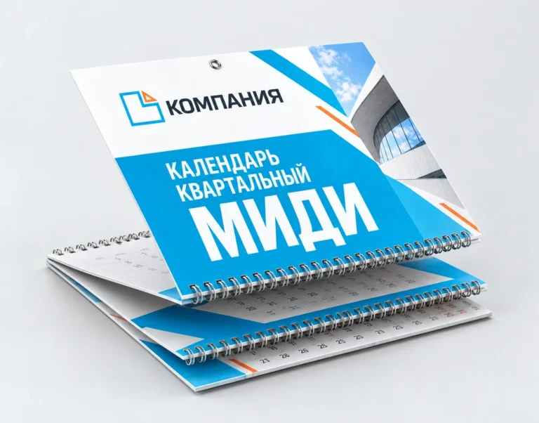 Квартальный календарь «Миди» с логотипом